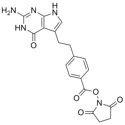 2,5-dioxopyrrolidin-1-yl 4-(2-(2-amino-4-oxo-4,7-dihydro-3H-pyrrolo[2,3-d]pyrimidin-5-yl)ethyl)benzoate