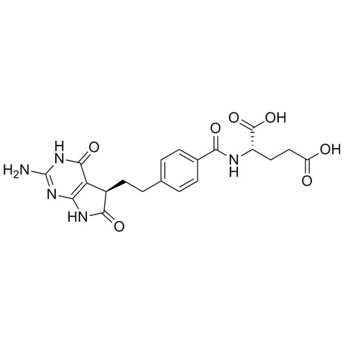 (S)-2-(4-(2-((R)-2-amino-4,6-dioxo-4,5,6,7-tetrahydro-3H-pyrrolo[2,3-d]pyrimidin-5-yl)ethyl)benzamido)pentanedioic acid