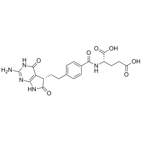 (S)-2-(4-(2-((S)-2-amino-4,6-dioxo-4,5,6,7-tetrahydro-3H-pyrrolo[2,3-d]pyrimidin-5-yl)ethyl)benzamido)pentanedioic acid
