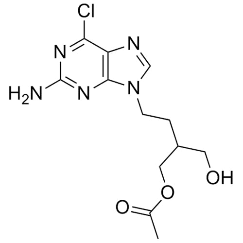 4-(2-amino-6-chloro-9H-purin-9-yl)-2-(hydroxymethyl)butyl acetate