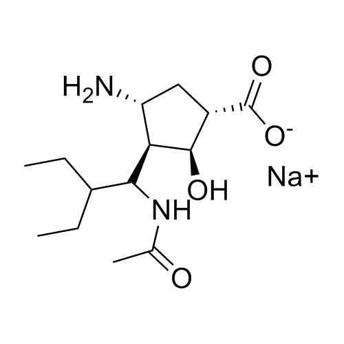 sodium (1S,2S,3R,4R)-3-((R)-1-acetamido-2-ethylbutyl)-4-amino-2-hydroxycyclopentanecarboxylate
