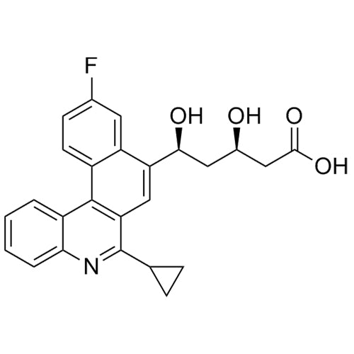 (3R,5S)-5-(6-cyclopropyl-10-fluorobenzo[k]phenanthridin-8-yl)-3,5-dihydroxypentanoic acid