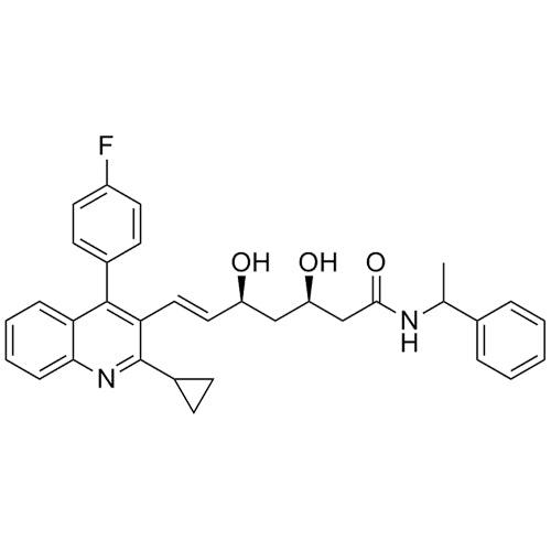 (3R,5S,E)-7-(2-cyclopropyl-4-(4-fluorophenyl)quinolin-3-yl)-3,5-dihydroxy-N-(1-phenylethyl)hept-6-enamide
