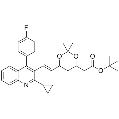 (E)-tert-butyl 2-(6-(2-(2-cyclopropyl-4-(4-fluorophenyl)quinolin-3-yl)vinyl)-2,2-dimethyl-1,3-dioxan-4-yl)acetate