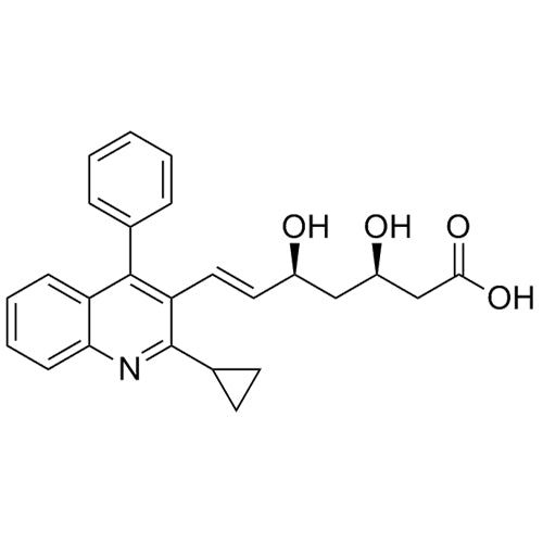 (3R,5S,E)-7-(2-cyclopropyl-4-phenylquinolin-3-yl)-3,5-dihydroxyhept-6-enoic acid
