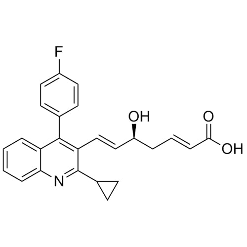 (S,2E,6E)-7-(2-cyclopropyl-4-(4-fluorophenyl)quinolin-3-yl)-5-hydroxyhepta-2,6-dienoic acid