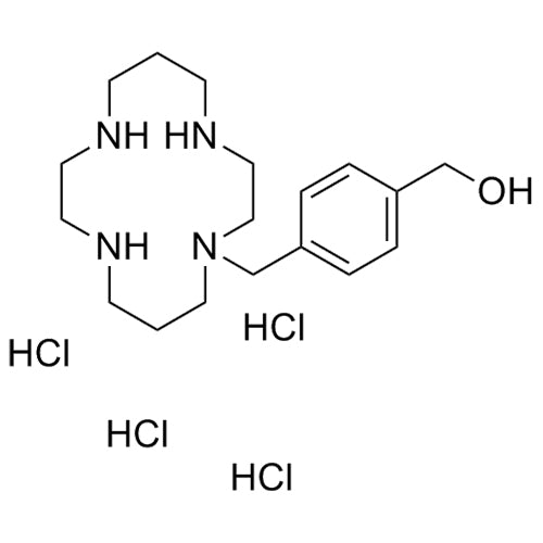 (4-((1,4,8,11-tetraazacyclotetradecan-1-yl)methyl)phenyl)methanol tetrahydrochloride
