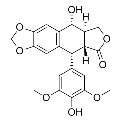 (5R,5aR,8aR,9R)-9-hydroxy-5-(4-hydroxy-3,5-dimethoxyphenyl)-5,5a,8a,9-tetrahydrofuro[3',4':6,7]naphtho[2,3-d][1,3]dioxol-6(8H)-one