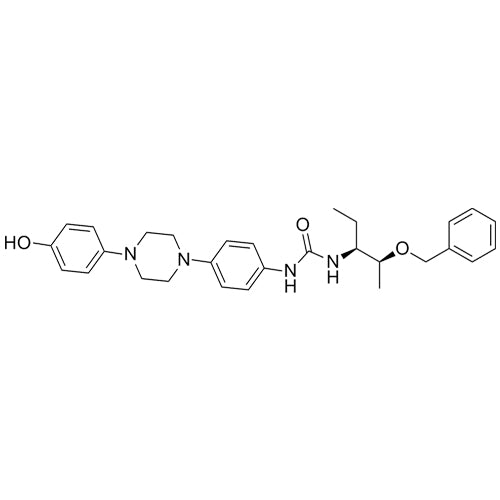 1-((2S,3S)-2-(benzyloxy)pentan-3-yl)-3-(4-(4-(4-hydroxyphenyl)piperazin-1-yl)phenyl)urea