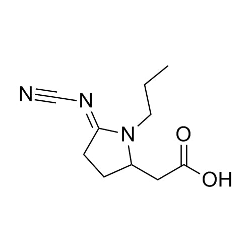 Pramipexole Related Compound (rac-N-Propyl-2-Cyanimidopyrrolidine-5-Acetic Acid)