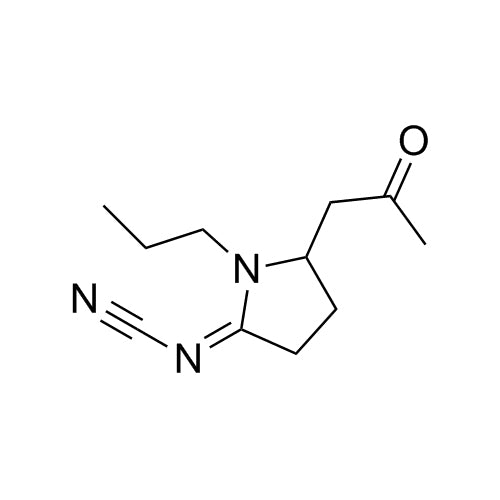 N-(5-(2-oxopropyl)-1-propylpyrrolidin-2-ylidene)cyanamide