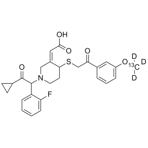 Prasugrel Metabolite Derivative-13C-d3 (cis R-138727MP, Mixture of Diastereomers)