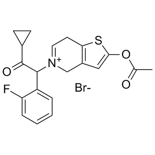 2-acetoxy-5-(2-cyclopropyl-1-(2-fluorophenyl)-2-oxoethyl)-4,7-dihydrothieno[3,2-c]pyridin-5-ium bromide