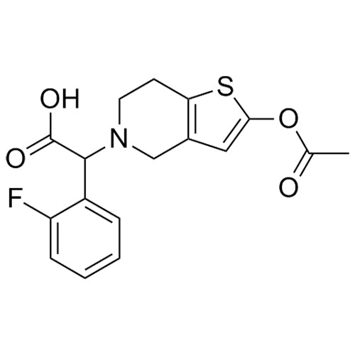 2-(2-acetoxy-6,7-dihydrothieno[3,2-c]pyridin-5(4H)-yl)-2-(2-fluorophenyl)acetic acid
