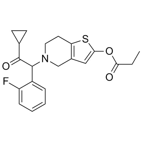 5-(2-cyclopropyl-1-(2-fluorophenyl)-2-oxoethyl)-4,5,6,7-tetrahydrothieno[3,2-c]pyridin-2-yl propionate