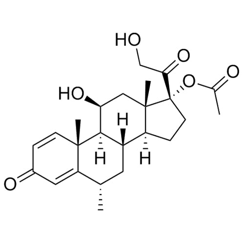 (6S,8S,9S,10R,11S,13S,14S,17R)-11-hydroxy-17-(2-hydroxyacetyl)-6,10,13-trimethyl-3-oxo-6,7,8,9,10,11,12,13,14,15,16,17-dodecahydro-3H-cyclopenta[a]phenanthren-17-yl acetate