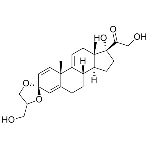 2-hydroxy-1-((2'S,8S,10S,13S,14S,17R)-17-hydroxy-4'-(hydroxymethyl)-10,13-dimethyl-6,7,8,10,12,13,14,15,16,17-decahydrospiro[cyclopenta[a]phenanthrene-3,2'-[1,3]dioxolan]-17-yl)ethanone