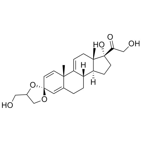 2-hydroxy-1-((2'R,8S,10S,13S,14S,17R)-17-hydroxy-4'-(hydroxymethyl)-10,13-dimethyl-6,7,8,10,12,13,14,15,16,17-decahydrospiro[cyclopenta[a]phenanthrene-3,2'-[1,3]dioxolan]-17-yl)ethanone