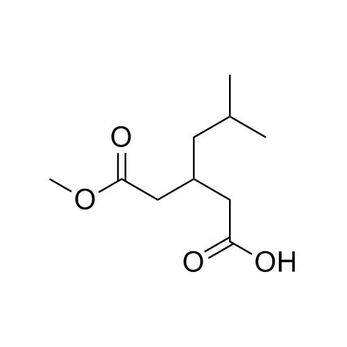 3-(2-methoxy-2-oxoethyl)-5-methylhexanoic acid
