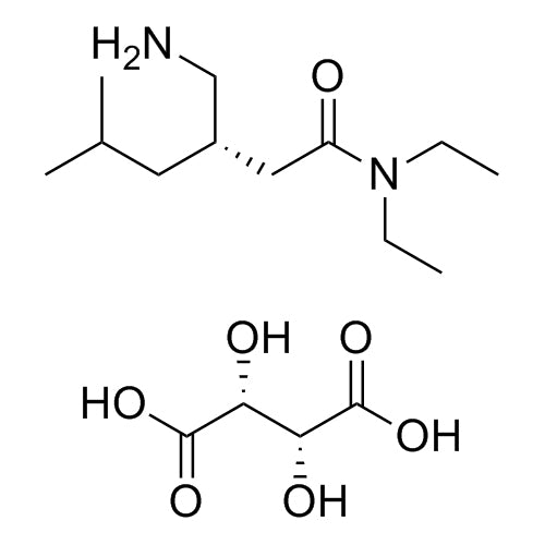 (S)-3-(aminomethyl)-N,N-diethyl-5-methylhexanamide (2R,3R)-2,3-dihydroxysuccinate