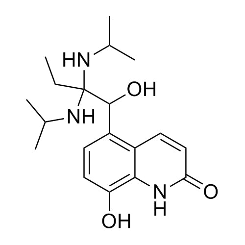 8-hydroxy-5-(1-hydroxy-2,2-bis(isopropylamino)butyl)quinolin-2(1H)-one