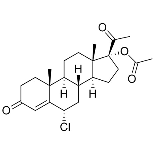 (6S,8R,9S,10R,13S,14S,17R)-17-acetyl-6-chloro-10,13-dimethyl-3-oxo-2,3,6,7,8,9,10,11,12,13,14,15,16,17-tetradecahydro-1H-cyclopenta[a]phenanthren-17-yl acetate