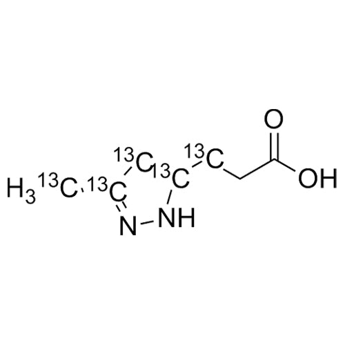 3-(3-methyl-1H-pyrazol-5-yl)propanoic acid-13C5