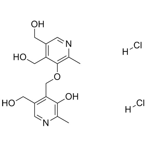(5-((3-hydroxy-5-(hydroxymethyl)-2-methylpyridin-4-yl)methoxy)-6-methylpyridine-3,4-diyl)dimethanol dihydrochloride
