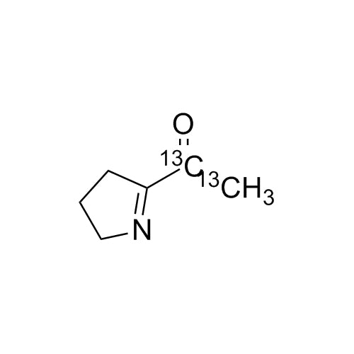 2-Acetyl-1-pyrroline-13C2 85% (10% w/w in Toluene)