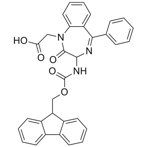2-(3-((((9H-fluoren-9-yl)methoxy)carbonyl)amino)-2-oxo-5-phenyl-2,3-dihydro-1H-benzo[e][1,4]diazepin-1-yl)acetic acid