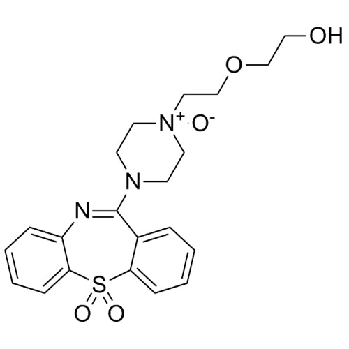 4-(5,5-dioxidodibenzo[b,f][1,4]thiazepin-11-yl)-1-(2-(2-hydroxyethoxy)ethyl)piperazine 1-oxide