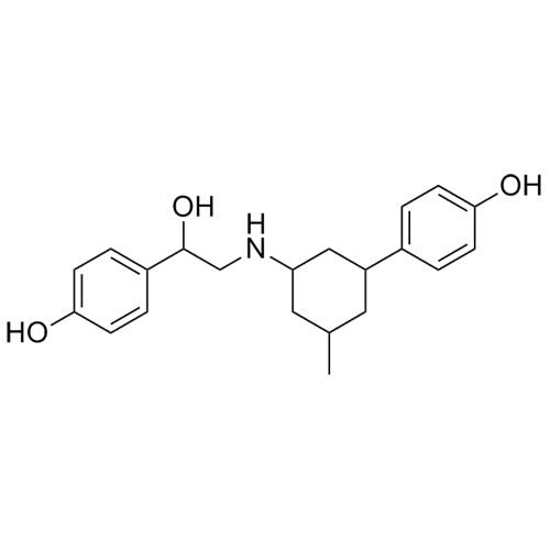 4-(1-hydroxy-2-((3-(4-hydroxyphenyl)-5-methylcyclohexyl)amino)ethyl)phenol
