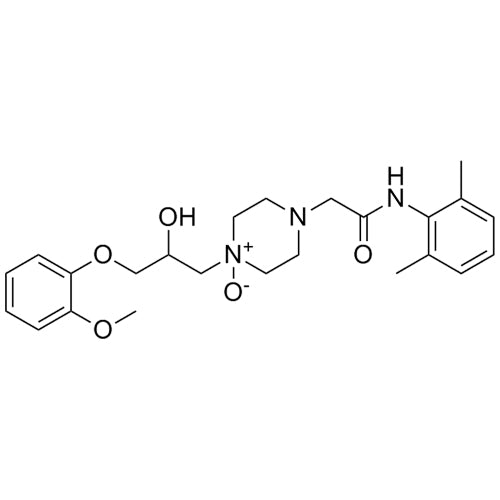 4-(2-((2,6-dimethylphenyl)amino)-2-oxoethyl)-1-(2-hydroxy-3-(2-methoxyphenoxy)propyl)piperazine 1-oxide