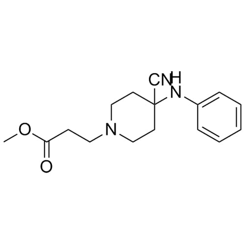 methyl 3-(4-cyano-4-(phenylamino)piperidin-1-yl)propanoate