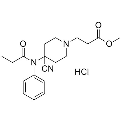 methyl 3-(4-cyano-4-(N-phenylpropionamido)piperidin-1-yl)propanoate hydrochloride