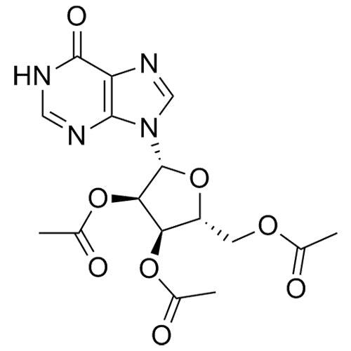 (2R,3R,4R,5R)-2-(acetoxymethyl)-5-(6-oxo-1H-purin-9(6H)-yl)tetrahydrofuran-3,4-diyl diacetate