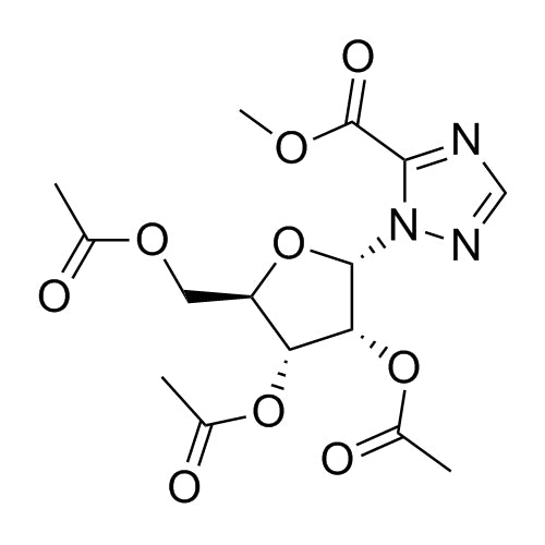 (2R,3R,4R,5S)-2-(acetoxymethyl)-5-(5-(methoxycarbonyl)-1H-1,2,4-triazol-1-yl)tetrahydrofuran-3,4-diyl diacetate