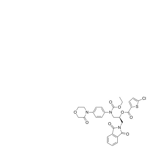 (S)-1-(1,3-dioxoisoindolin-2-yl)-3-((ethoxycarbonyl)(4-(3-oxomorpholino)phenyl)amino)propan-2-yl 5-chlorothiophene-2-carboxylate