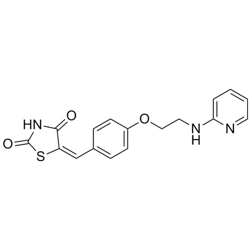 Rosiglitazone Impurity (5-[4-N-(2-Pyridylamino)ethoxy]benzylidene] thiazolidine-2,4-dione)