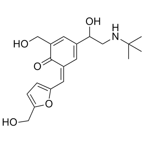 4-(2-(tert-butylamino)-1-hydroxyethyl)-2-(hydroxymethyl)-6-((5-(hydroxymethyl)furan-2-yl)methylene)cyclohexa-2,4-dienone