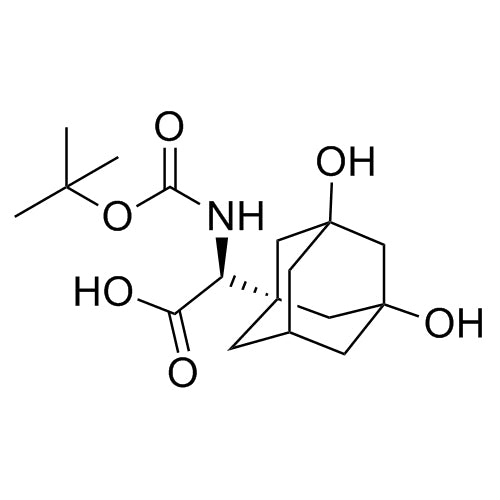 (S)-2-((tert-butoxycarbonyl)amino)-2-((1r,3R,5S,7S)-3,5-dihydroxyadamantan-1-yl)acetic acid