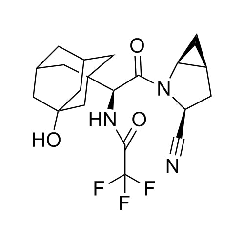 N-((S)-2-((1S,3S,5S)-3-cyano-2-azabicyclo[3.1.0]hexan-2-yl)-1-(3-hydroxyadamantan-1-yl)-2-oxoethyl)-2,2,2-trifluoroacetamide