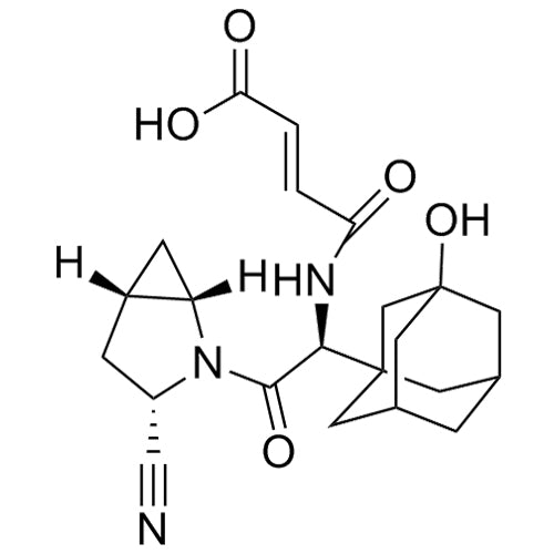 4-(((S)-2-((1S,3S,5S)-3-cyano-2-azabicyclo[3.1.0]hexan-2-yl)-1-(3-hydroxyadamantan-1-yl)-2-oxoethyl)amino)-4-oxobut-2-enoic acid