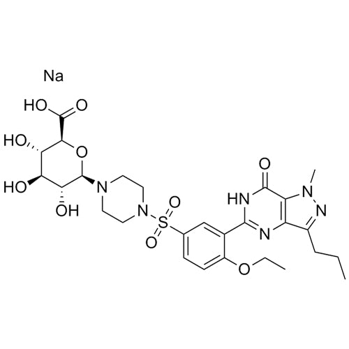 N-Desmethyl Sildenafil N-Glucuronide Sodium Salt