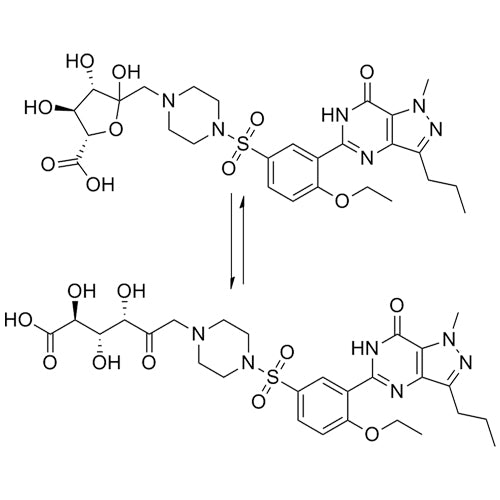 N-Desmethyl Sildenafil N-Glucuronide Amadori Rearrangement Impurity