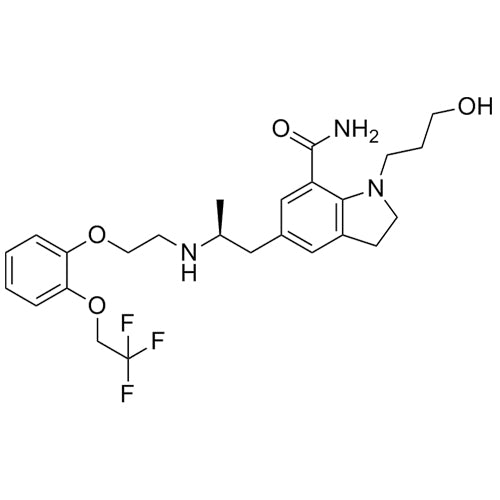 (S)-1-(3-hydroxypropyl)-5-(2-((2-(2-(2,2,2-trifluoroethoxy)phenoxy)ethyl)amino)propyl)indoline-7-carboxamide