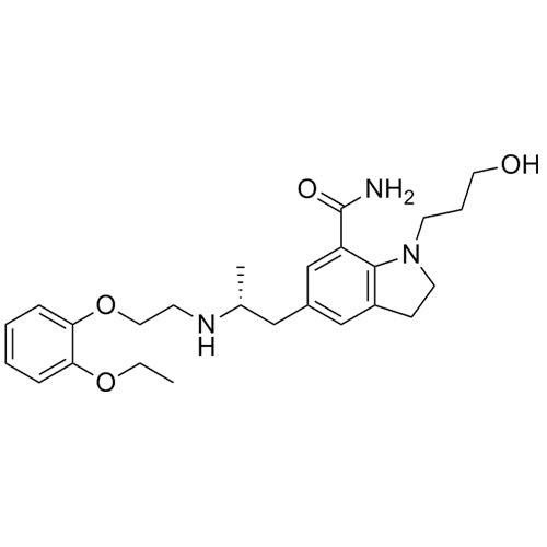 (R)-5-(2-((2-(2-ethoxyphenoxy)ethyl)amino)propyl)-1-(3-hydroxypropyl)indoline-7-carboxamide