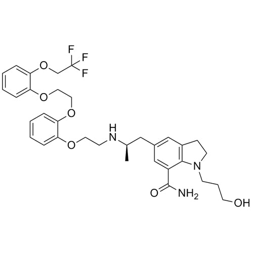 (R)-1-(3-hydroxypropyl)-5-(2-((2-(2-(2-(2-(2,2,2-trifluoroethoxy)phenoxy)ethoxy)phenoxy)ethyl)amino)propyl)indoline-7-carboxamide