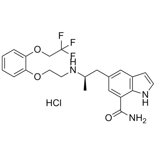 (R)-5-(2-((2-(2-(2,2,2-trifluoroethoxy)phenoxy)ethyl)amino)propyl)-1H-indole-7-carboxamide hydrochloride