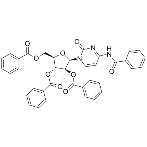 (2R,3S,4R,5R)-2-(4-benzamido-2-oxopyrimidin-1(2H)-yl)-5-((benzoyloxy)methyl)-3-methyltetrahydrofuran-3,4-diyl dibenzoate